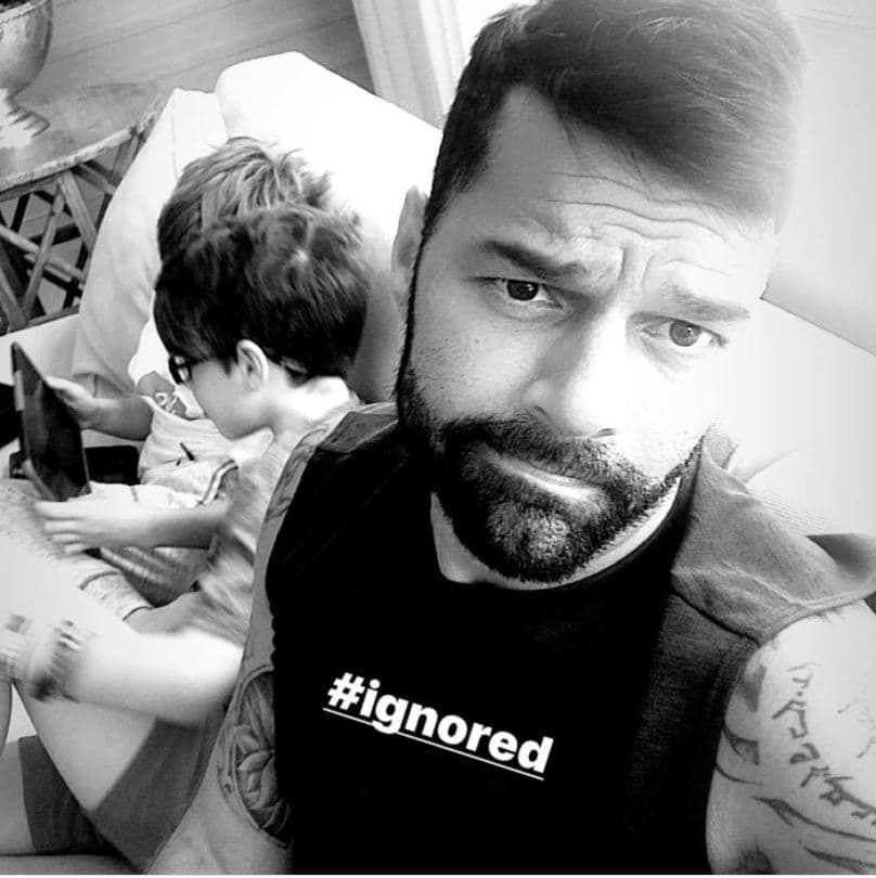 Ricky Martin y sus mellizos