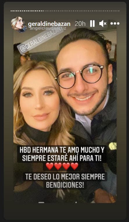 Entre los asistentes no pudo faltar 
<b><a href="https://www.univision.com/famosos/conductor-atropella-al-hermano-de-geraldine-bazan-y-se-da-a-la-fuga" target="_blank">su hermano, Ángel Claude. </a></b>
<br>