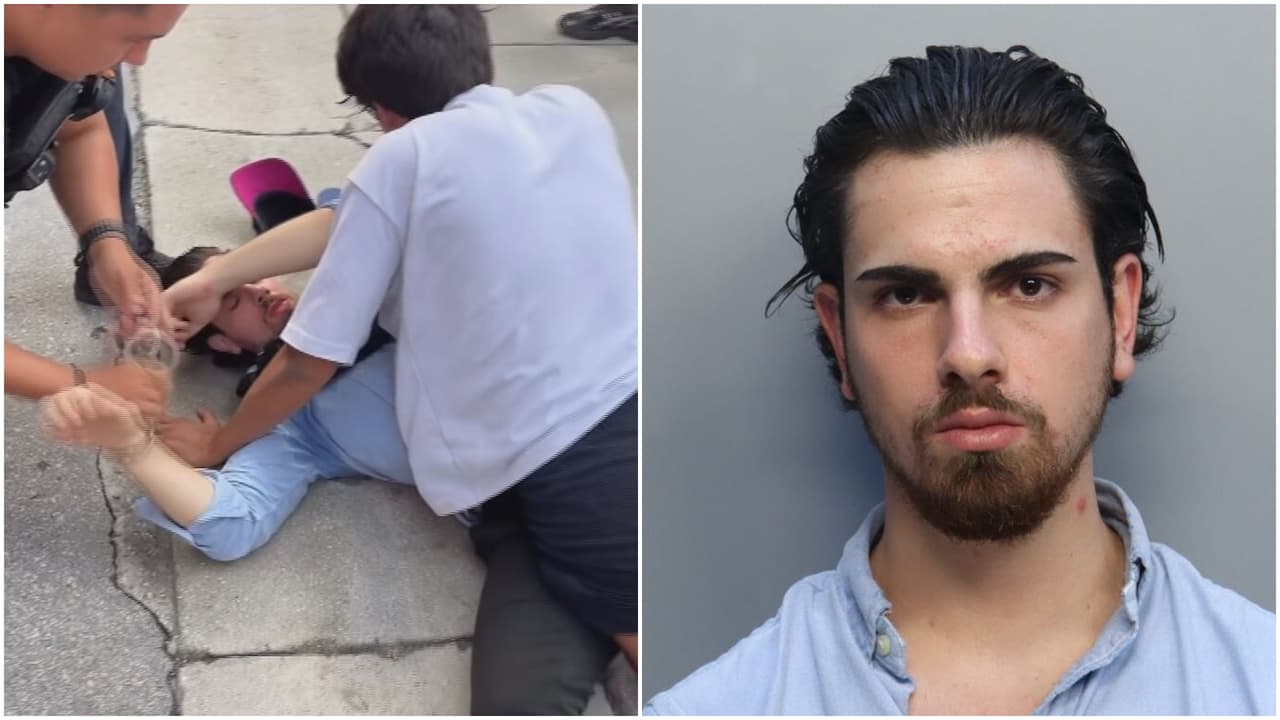 Video muestra el momento en que un joven evita robo de pulseras en Brickell