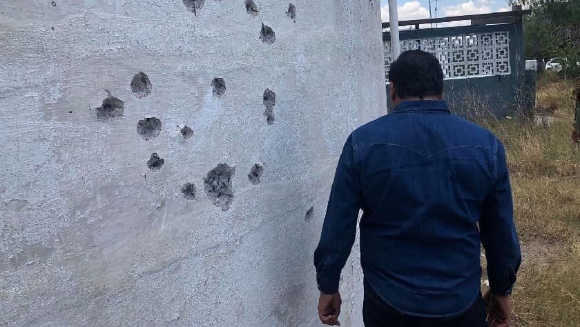 Giovanni Barrios Moreno durante una de las búsquedas de campo de su hijo Giovanni Barrios.