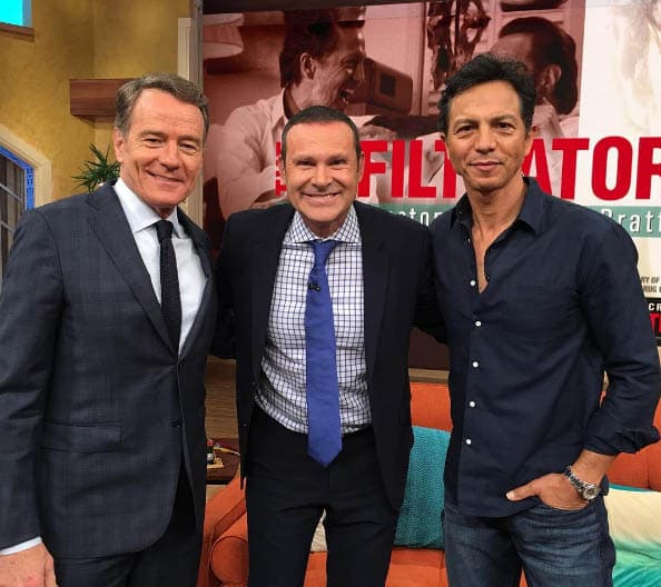 Alan Tacher: "Estos si son de mis actores favoritos!!! Un honor !!! #bryancranston #benjaminbratt #fan". (Julio 7, 2016)