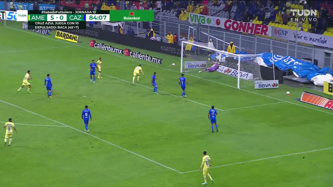 ¡GOL!  anota para América. Federico Viñas