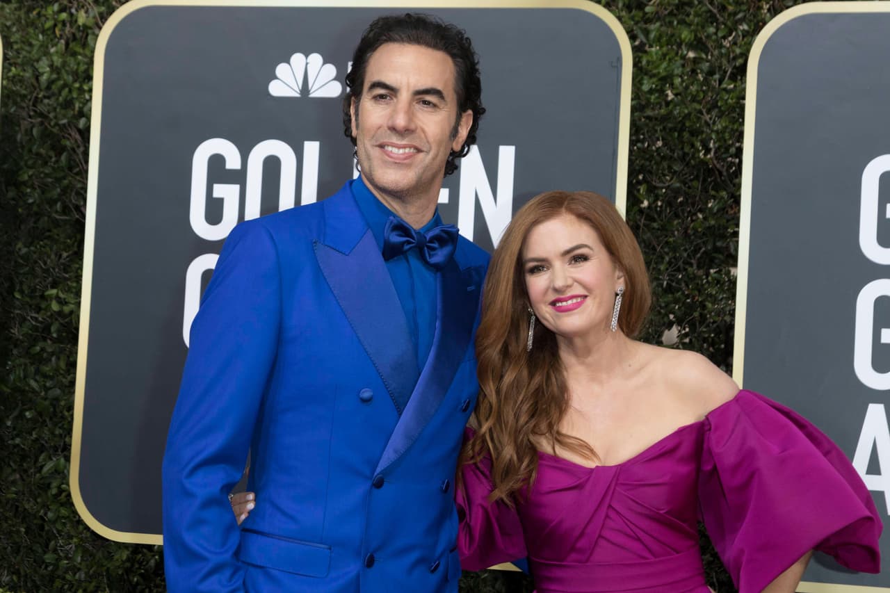 <b>Sacha Baron Cohen e Isla Fisher</b>
<br>
<br>El cómico de 48 años y la actriz, de 44, contrajeron matrimonio en París, en 2010. Después de casi diez años juntos y una hija en común, Olive, el amor sigue intacto.