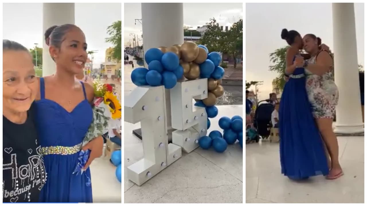 Madre celebra fiesta de XV años a su hija con puras cosas prestadas y conmueve a Internet