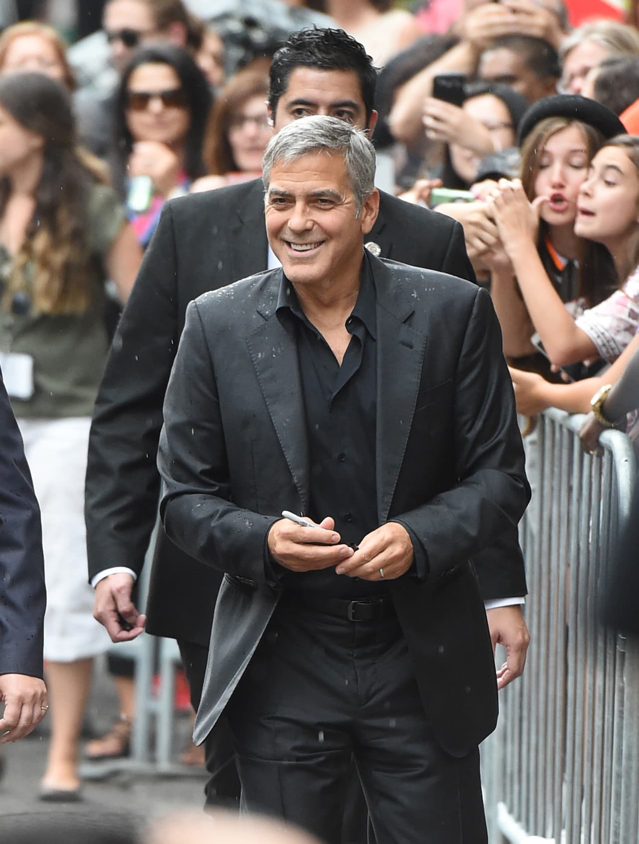 George Clooney llegó al Festival de Cine de Toronto.