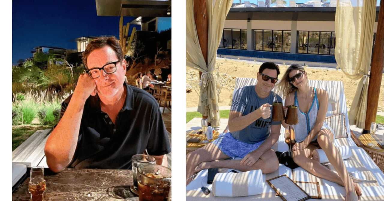 Bob Saget y Kelly Rizzo en el último cumpleaños del actor