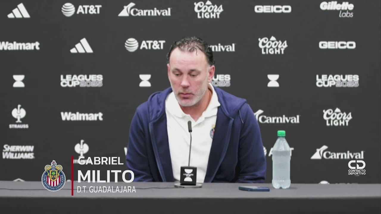 Gabriel Milito considera que la manera de jugar de Chivas es la adecuada