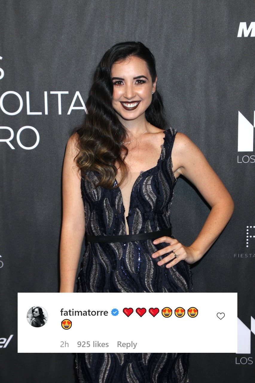 Fátima Torre externó su felicidad con una serie de emoticonos.