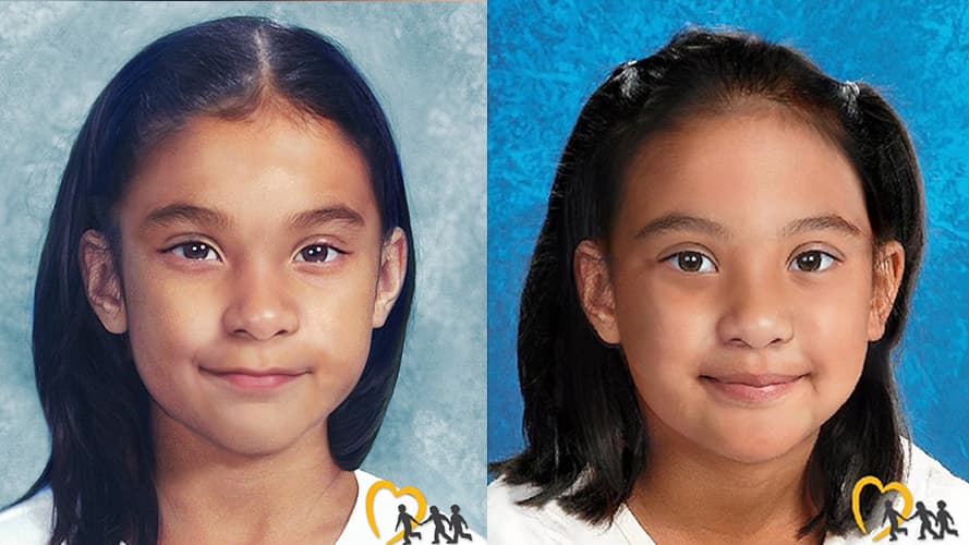 Las autoridades de Nueva Jersey publicó esta semana dos fotos que muestran cómo se vería Dulce María Alavez en el segundo aniversario de su desaparición.