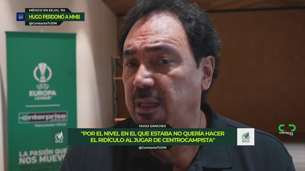 Hugo Sánchez perdona a Mejía Barón por la polémica en Mundial EUA 94