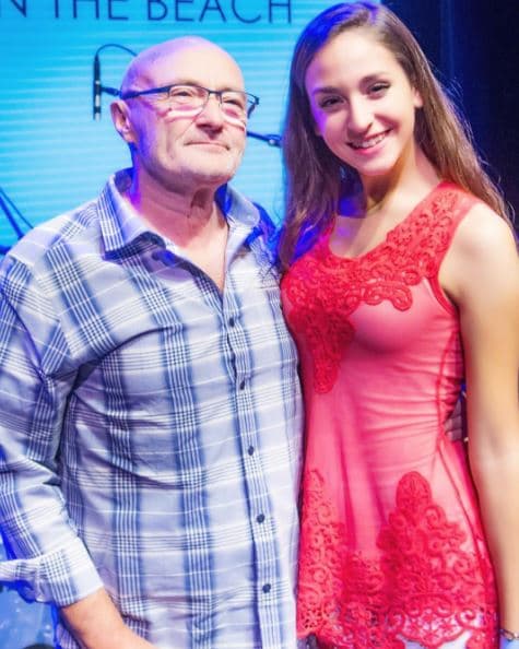 Tuvo el placer de compartir con Phill Collins en la gala de Little Dreams of Foundation USA.