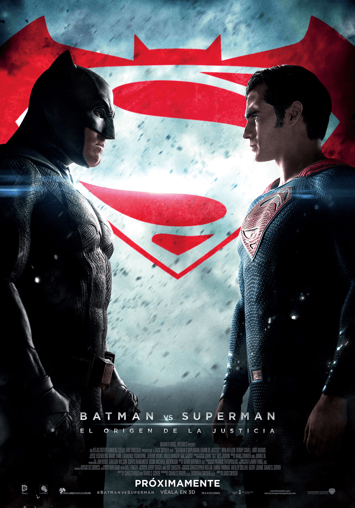 En 
<b>'Batman Vs Superman: Dawn Of Justice'</b> se muestra el primer enfrentamiento 'live action' entre estos icónicos personajes, quienes al final deciden unir sus fuerzas.