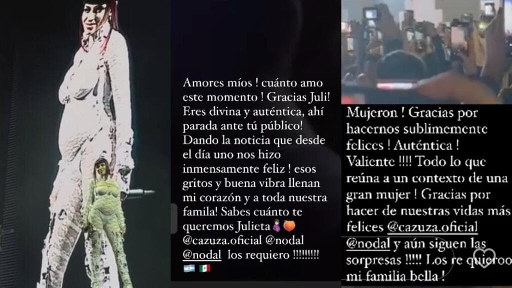 Estos son los mensajes que publicó Cristy Nodal luego de que Cazzu presumió por primera vez su pancita de embarazo.