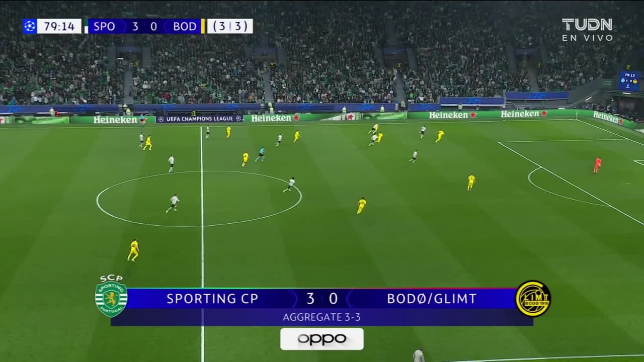 ¡TIRO ATAJADO! disparo por Trincão.