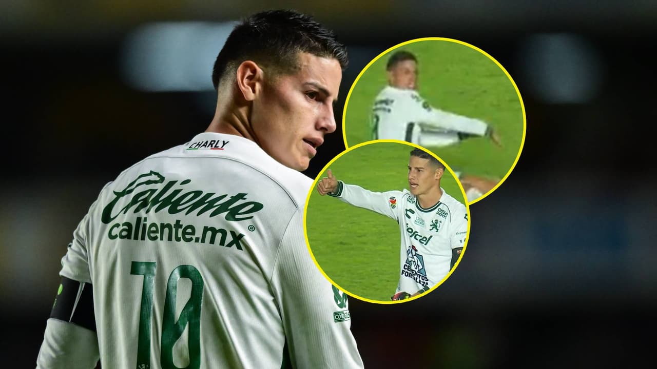 El berrinche de James que le costó una tarjeta vs. Querétaro