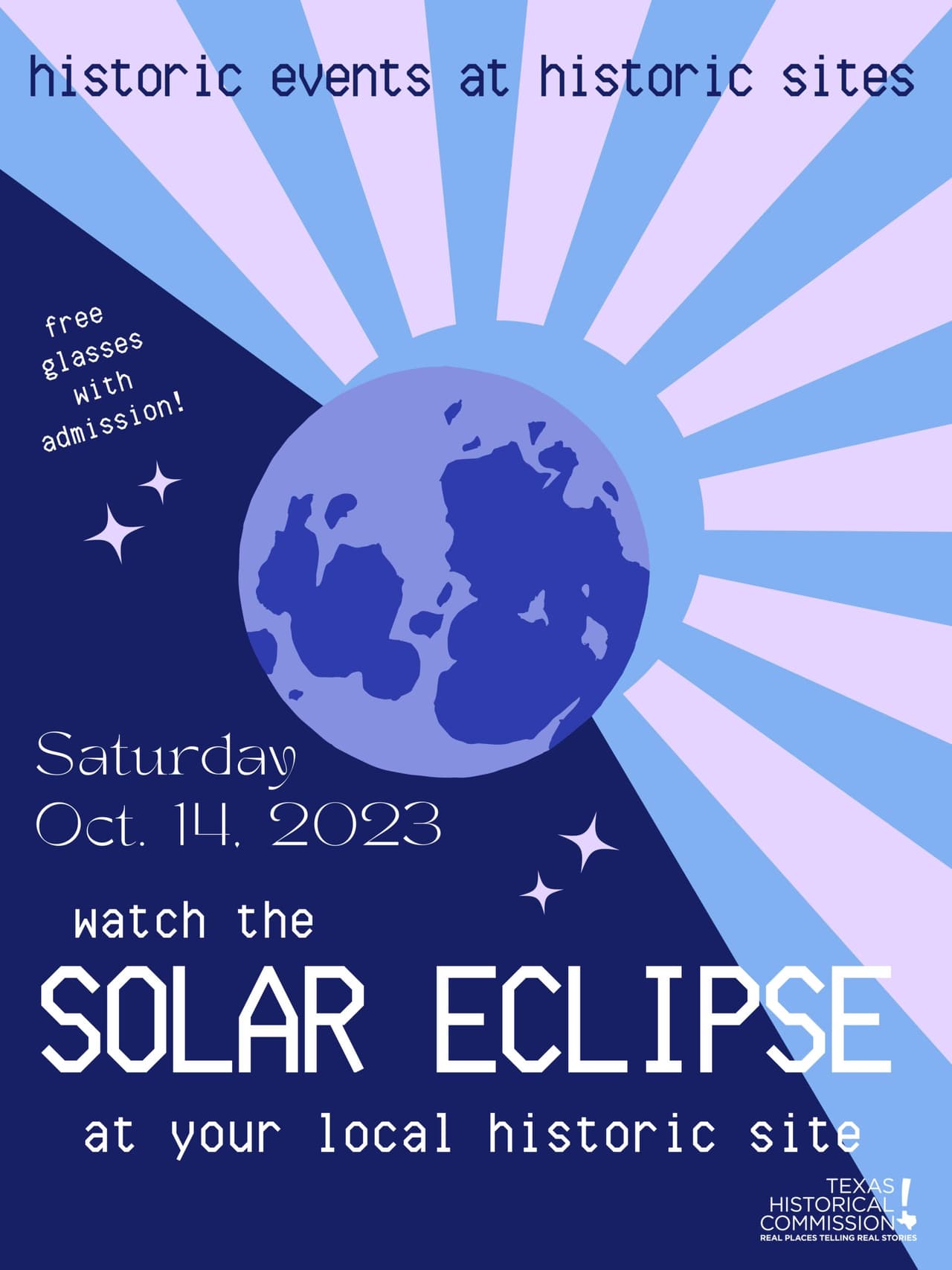 <b>Annual Solar Eclipse watch party</b>
<br>
<br>📍Dónde: Casa Navarro
<br>
<br>⏰ Horario: 14 de octubre, 10:00 a 13:00 horas
<br>
<br>Trae una silla y una manta para ver el evento desde este histórico lugar en el corazón de San Antonio. No es necesario registrarse. Se ofrecerán lentes especiales para ver el eclipse gratis.
<br>