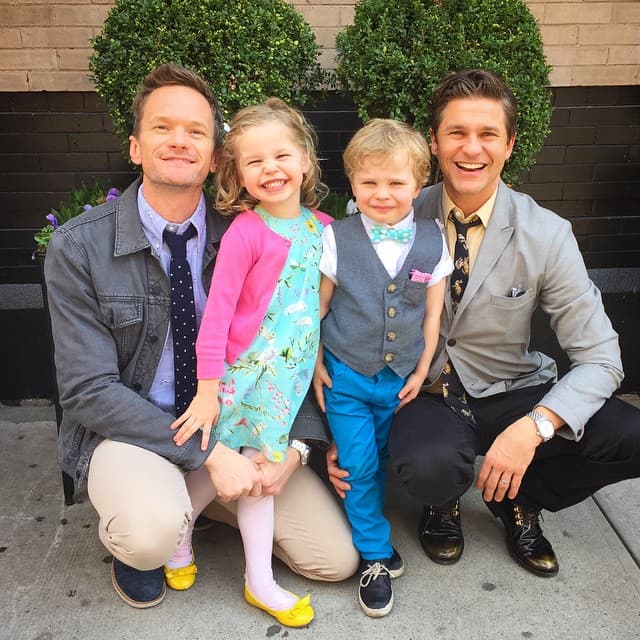 Los actores Neil Patrick Harris y David Burtka se convirtieron en padres de estos gemelos.