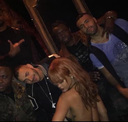 Benzema y Rihanna son captados en un club nocturno