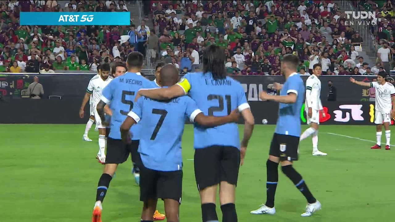 ¡El segundo de Uruguay! Cavani pone el 0-2 sobre México