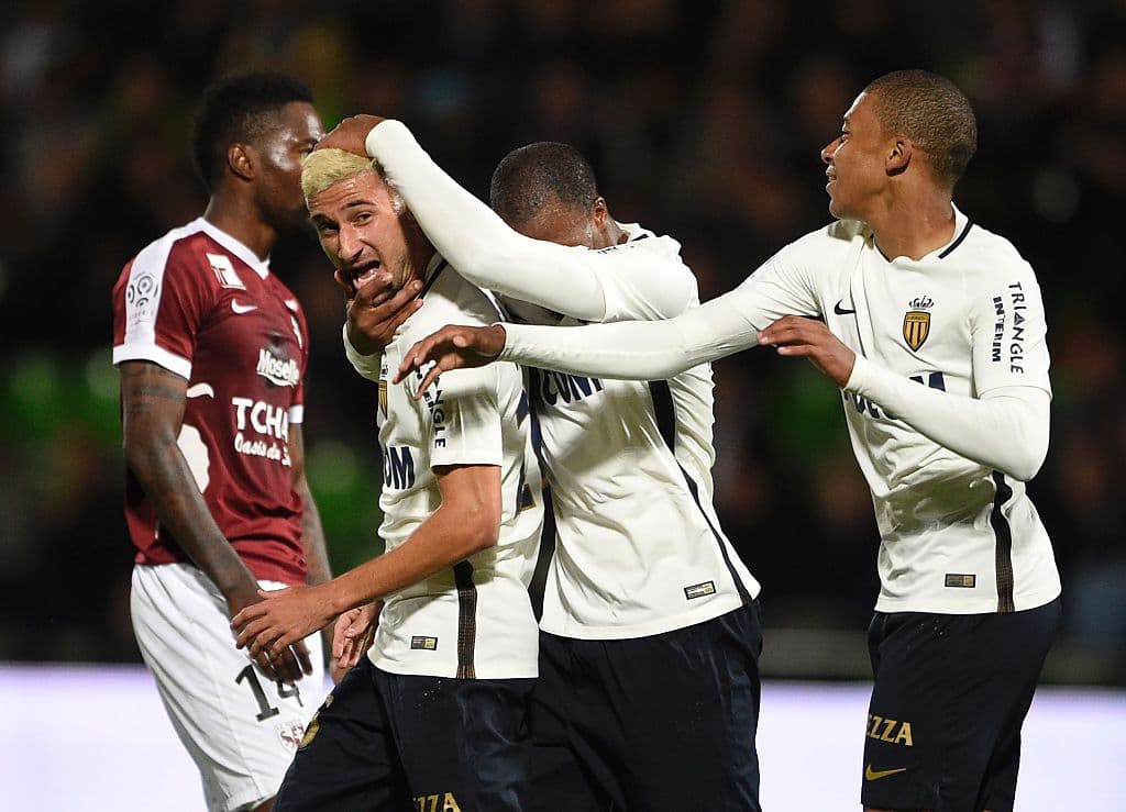 Mónaco aplastó 7-0 al Metz y es líder en Francia