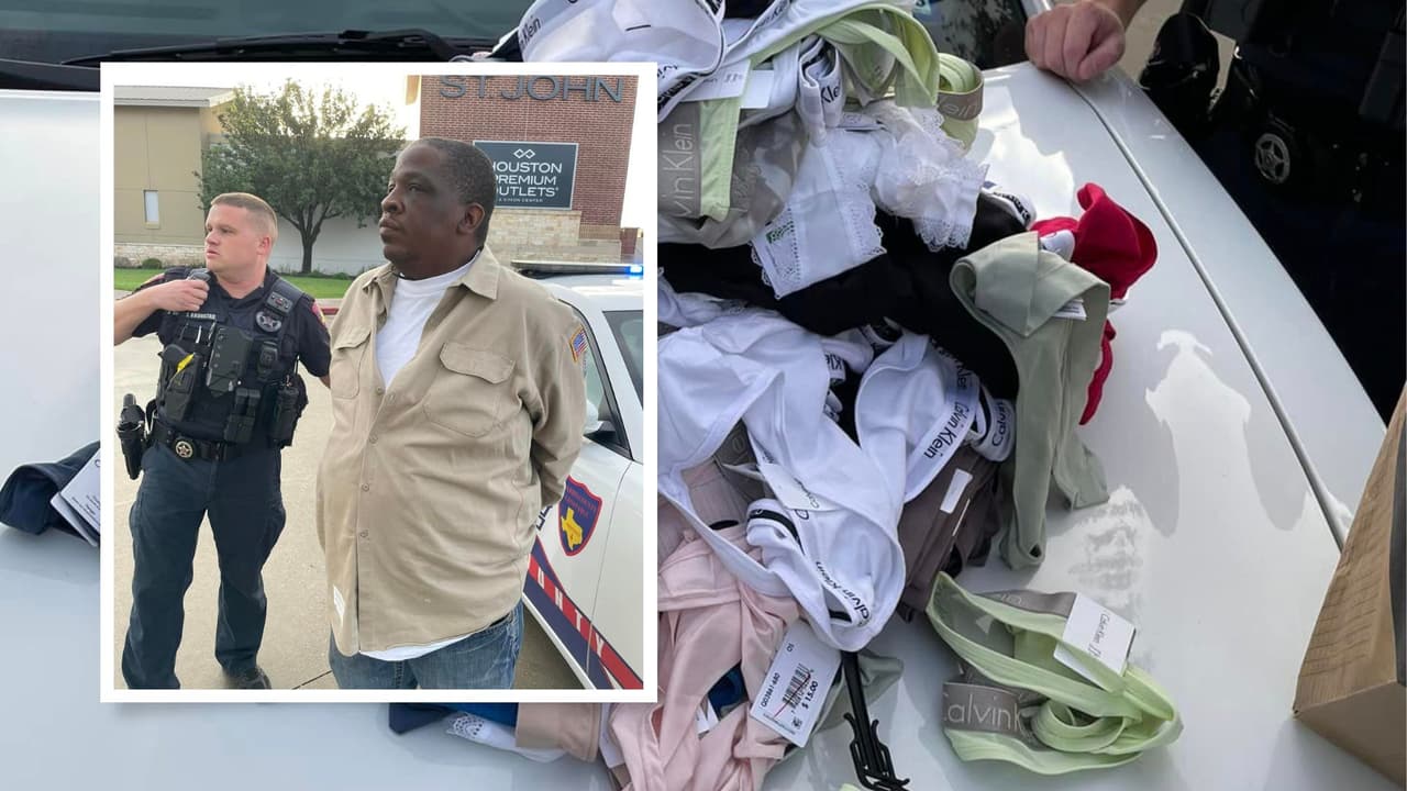 Arrestan a un hombre acusado de robar decenas de prendas femeninas de los Houston Premium Outlets