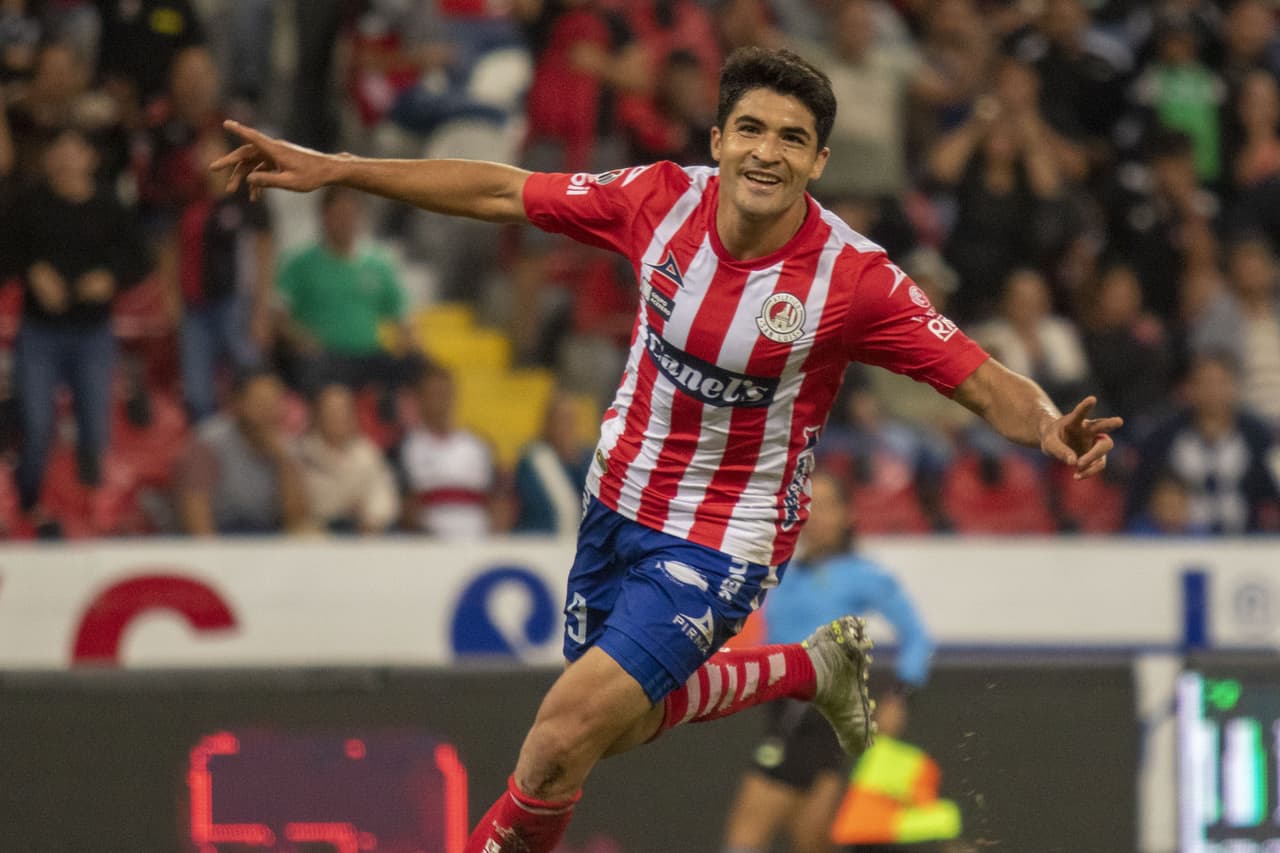 Nicolás Ibáñez 9 goles. De los 21 tantos del San Luis, nueve han sido de Nico, de lo mejor del equipo.