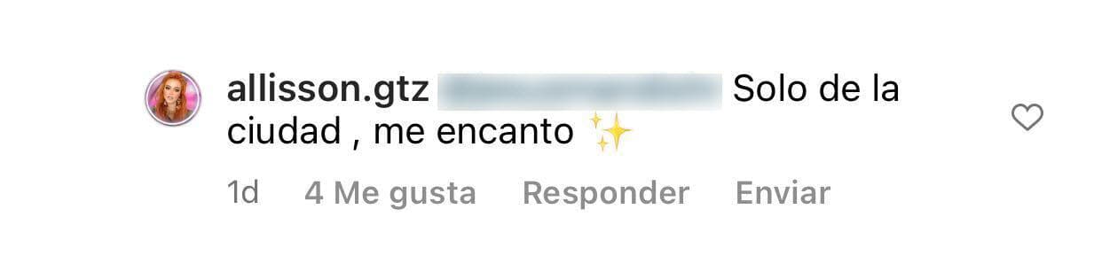 <b>"Solo de la ciudad"</b>, le dejó en claro Allisson Lozz.
<br>