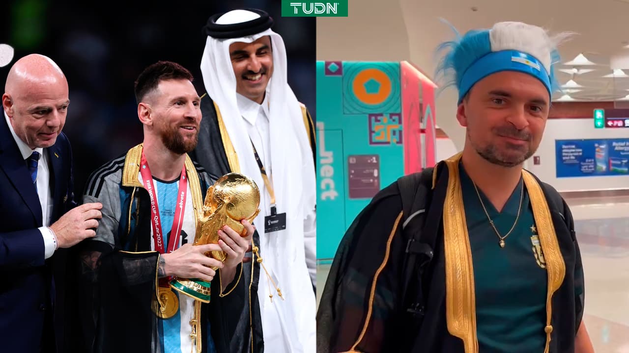 ¡Como su ídolo! Fans ya usan la capa negra con la que Messi se coronó