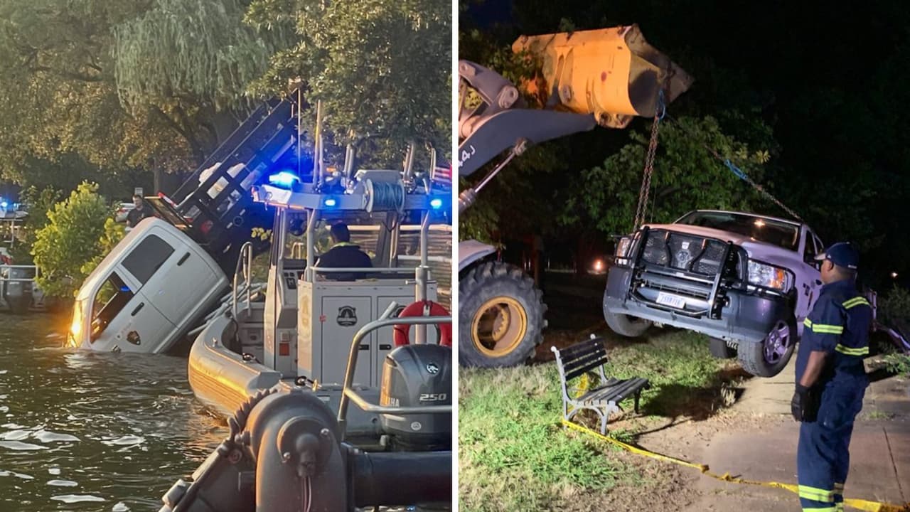 Cayó al río Potomac un vehículo de mantenimiento del Servicio Nacional de Parques