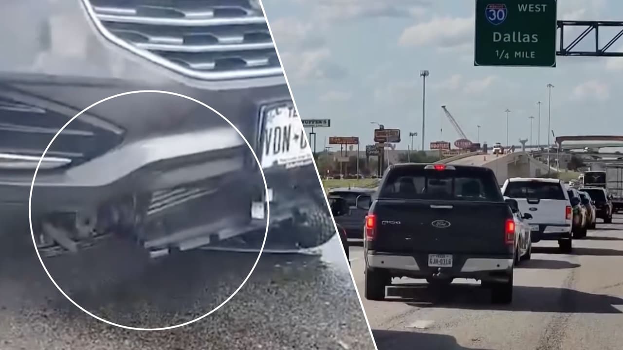 Una mujer iba por la I-30 de Dallas cuando 'algo' chocó su auto; ahora debe $8,000 ¿Quién es responsable?
