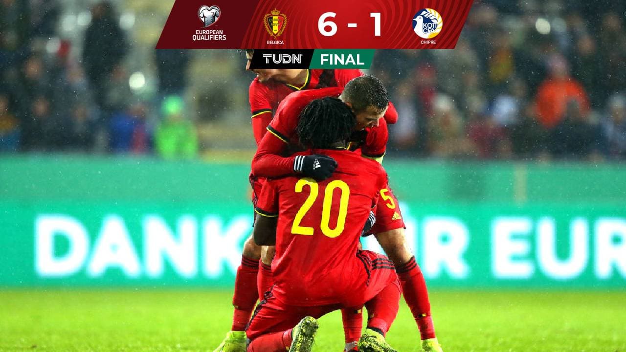 Bélgica se exhibe ante Chipre y reafirma su liderato

