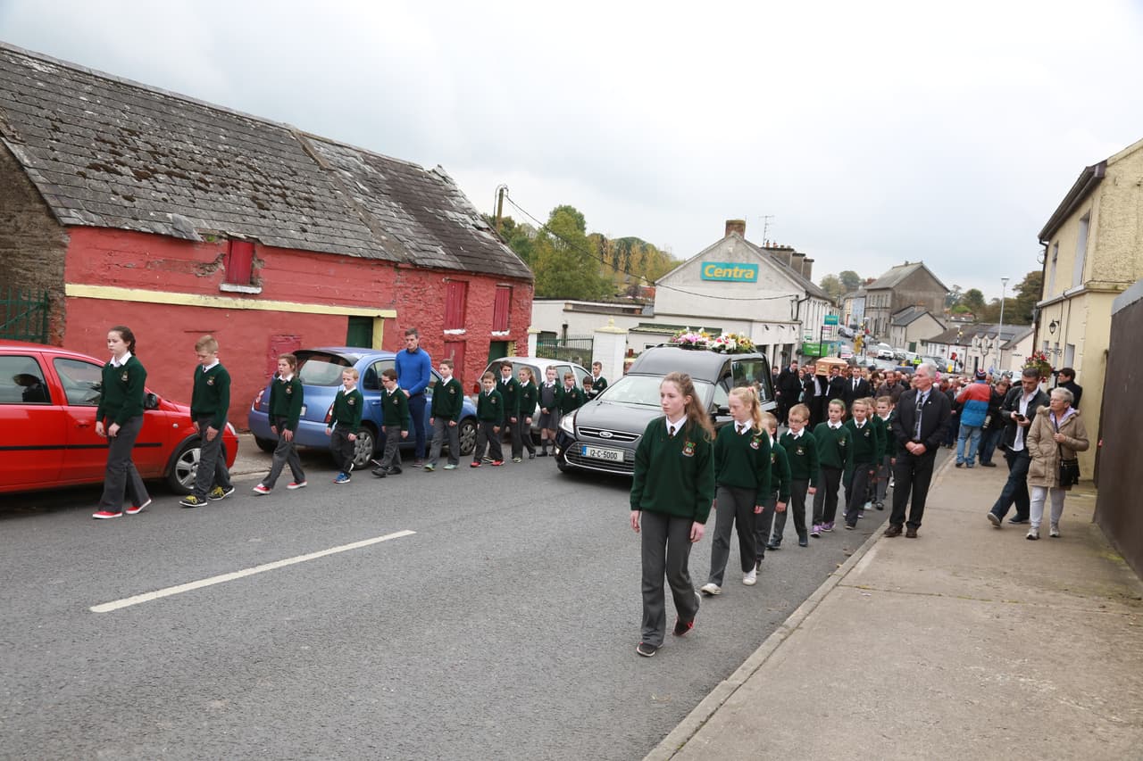 Imágenes del funeral de Cathriona White