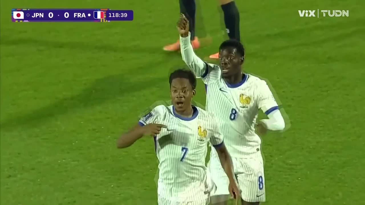 ¡Gool de Francia que liquida a Japón, en tiempo extra! Michel, de penal