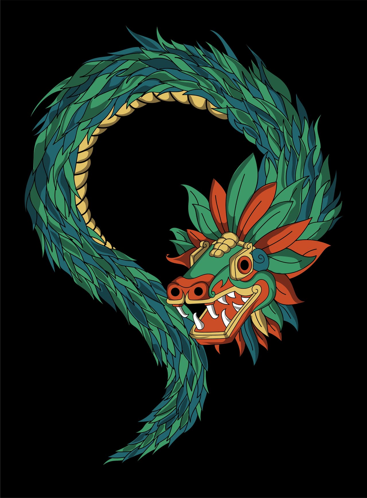 La palabra Quetzalcóatl también tiene el vocablo “cóatl”, que quiere decir serpiente, la cual es el símbolo de la sabiduría, porque todo aquel que conoce los secretos de la energía universal, sus manifestaciones y el porqué de su movimiento serpentino es un sabio. En la cultura del budismo oriental se dice que el ser humano tiene una serpiente en su ser, y que debe despertar para alcanzar la iluminación.
<br>