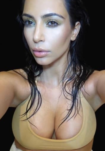 Kim no dejó nada a la imaginación.