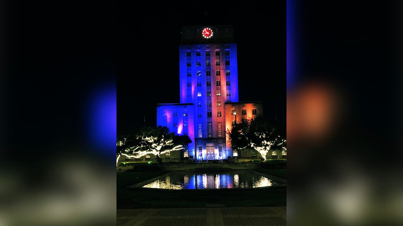 Houston se ilumina con los colores de los Lakers para homenajear a Kobe Bryant