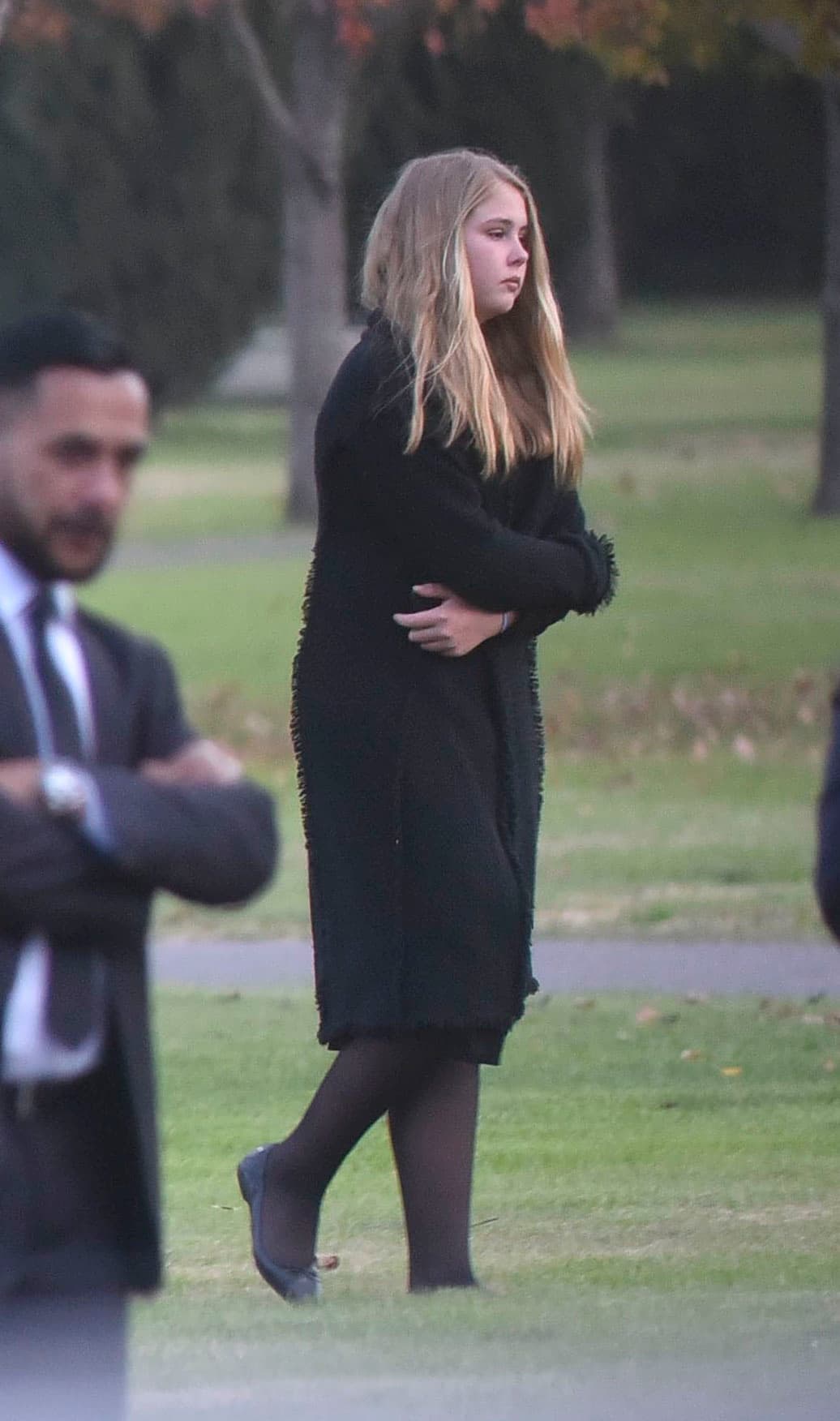 Las princesas parecían muy afectadas por la muerte de su tía, cuyo cuerpo fue encontrado el pasado 6 de junio en su residencia en Buenos Aires, por su madre, María del Carmen Cerruti.