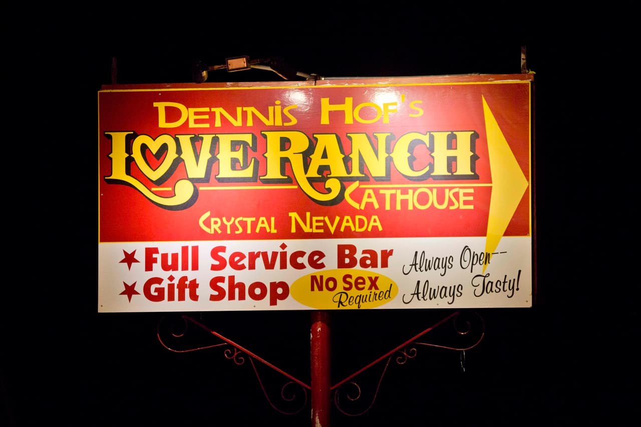 Este es el burdel legal de Nevada donde fue encontrado inconsciente.