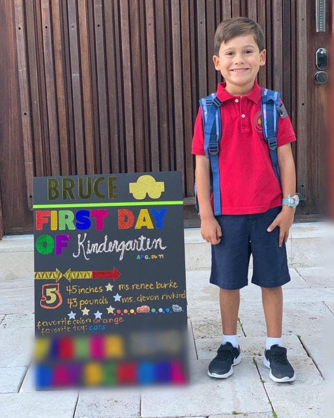 Bruce es hijo de Satcha Pretto. Este año cumplió 5 años y es afortunado de tener una hermosa familia.