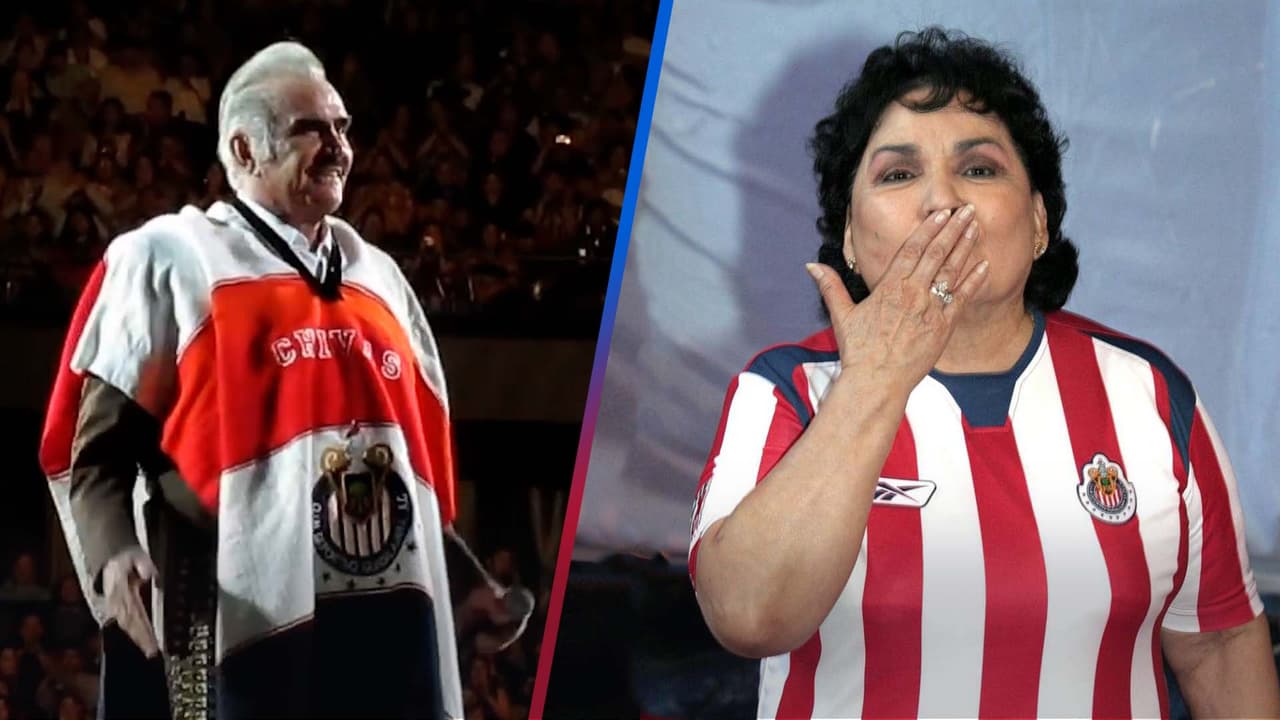 A Vicente Fernández y a Carmen Salinas los unía su amor al pueblo y a ¡las Chivas del Guadalajara!