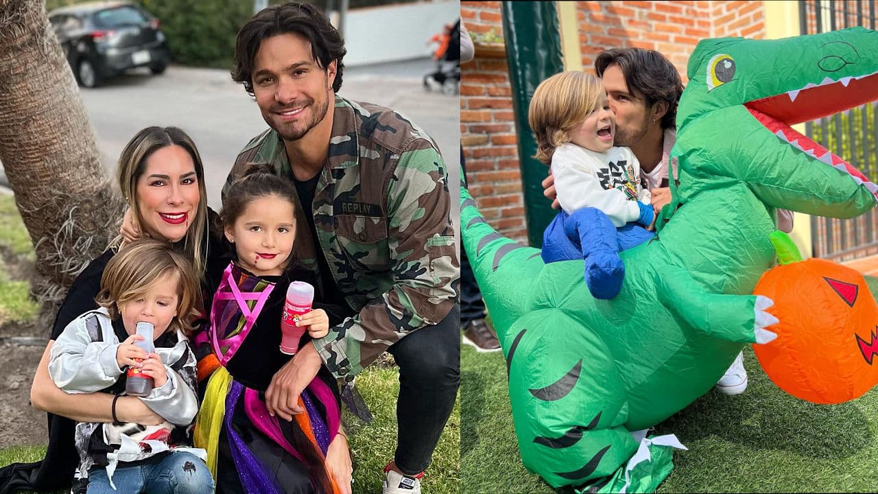 Brandon Peniche organiza tremenda fiesta para sus hijos con inflables y juegos mecánicos