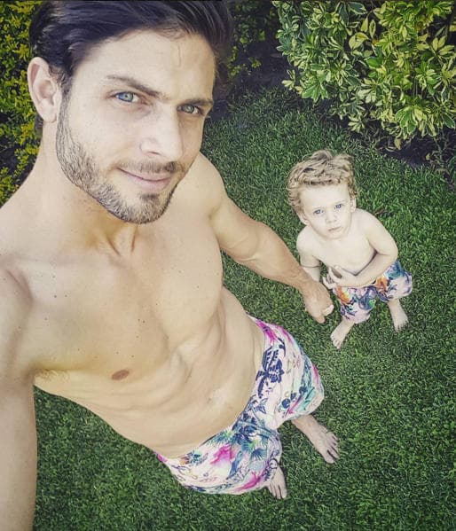 En la vida real Horacio Pancheri es un papá muy amoroso.