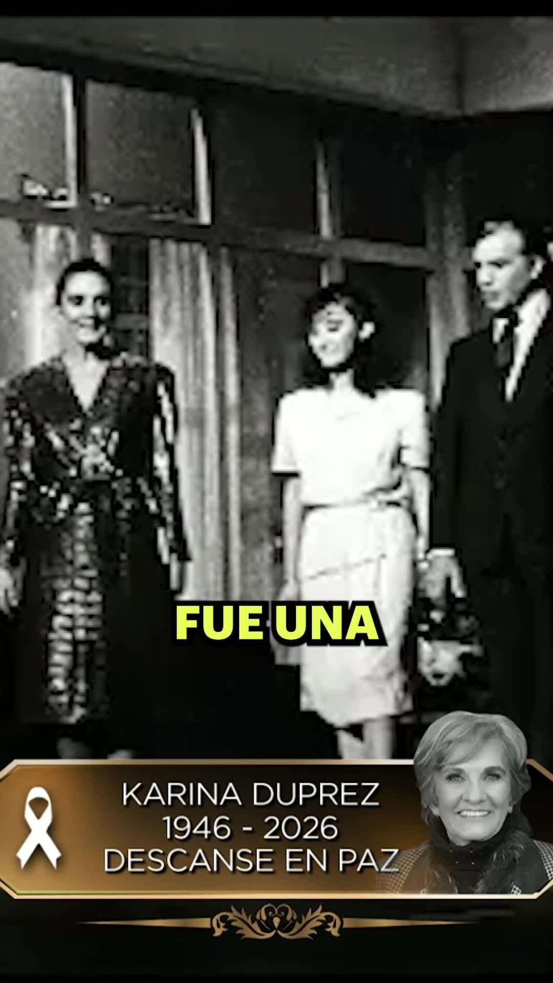 Muere Karina Duprez, actriz de 'Rosa Salvaje'