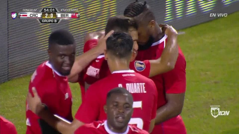 ¡GOOOL! Elías Aguilar anota para Costa Rica