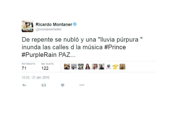 De esta manera, Montaner manifestó su sentir.