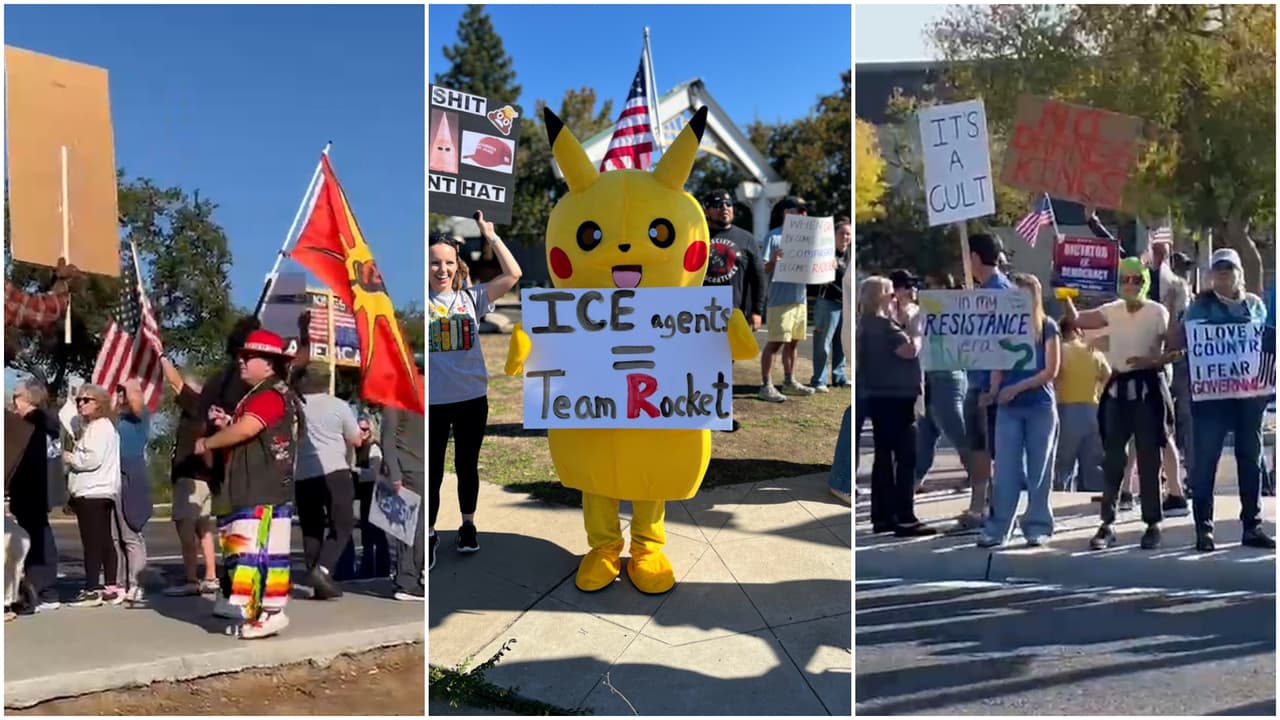 Protestas “No Kings” reúnen a cientos en Fresno y Clovis por la democracia y los derechos civiles