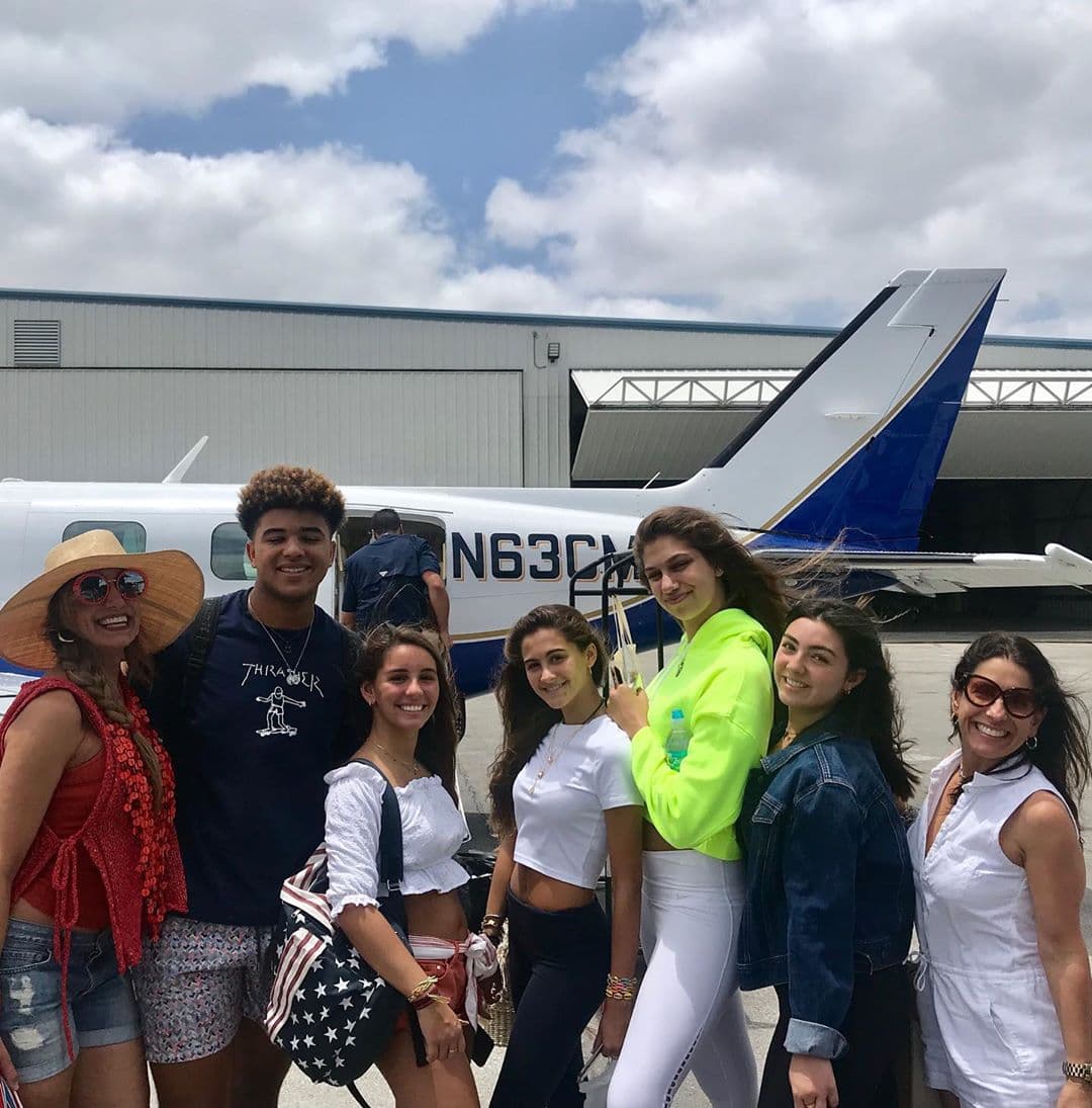 La Flaca fue acompañada por su hija Lina y algunos de sus amigos.