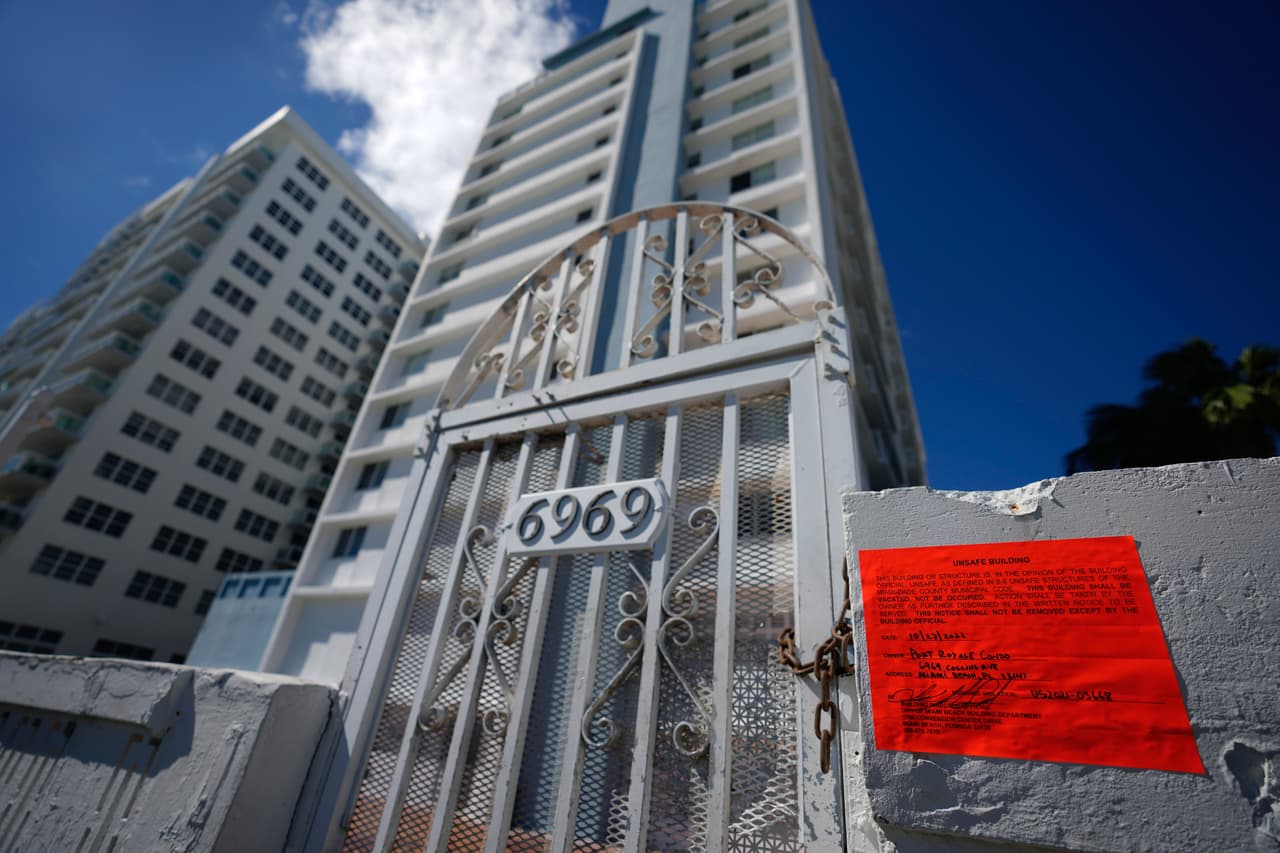 Grietas, paredes desviadas: las fallas (parecidas a las de Surfside) por las que han evacuado otros edificios en Miami Beach
