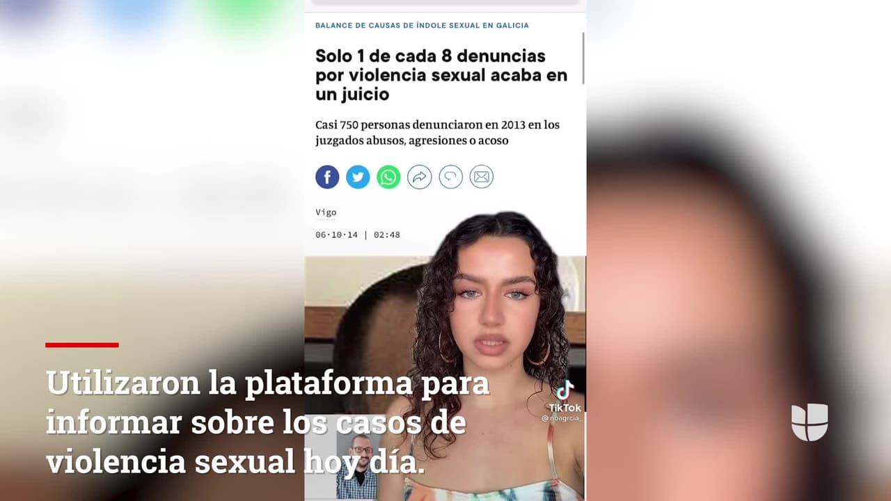 <b>Respuestas en la aplicación de Tik Tok:</b>
<br>Varios usuarios utilizaron la plataforma para informar sobre los 
<b><a href="https://www.univision.com/local/chicago-wgbo/bajo-custodia-hombre-sospechoso-acoso-sexual-hija">casos de violencia sexual actuales</a></b>. Asimismo, hicieron un llamado a las mujeres para que tomen medidas de precaución.