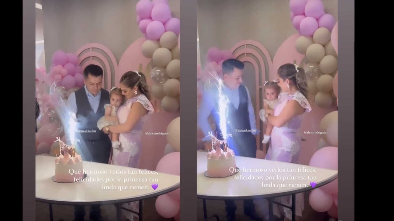 Así fue el bautizo de la bebé de Adrián Alonso